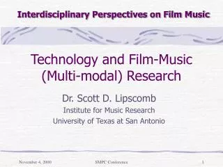 Technology and Film-Music (Multi-modal) Research