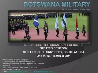 Botswana military culture