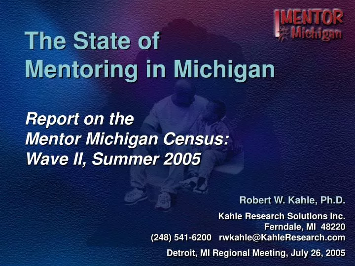 the state of mentoring in michigan
