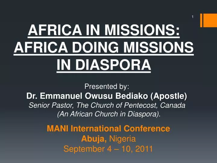 mani international conference abuja nigeria september 4 10 2011