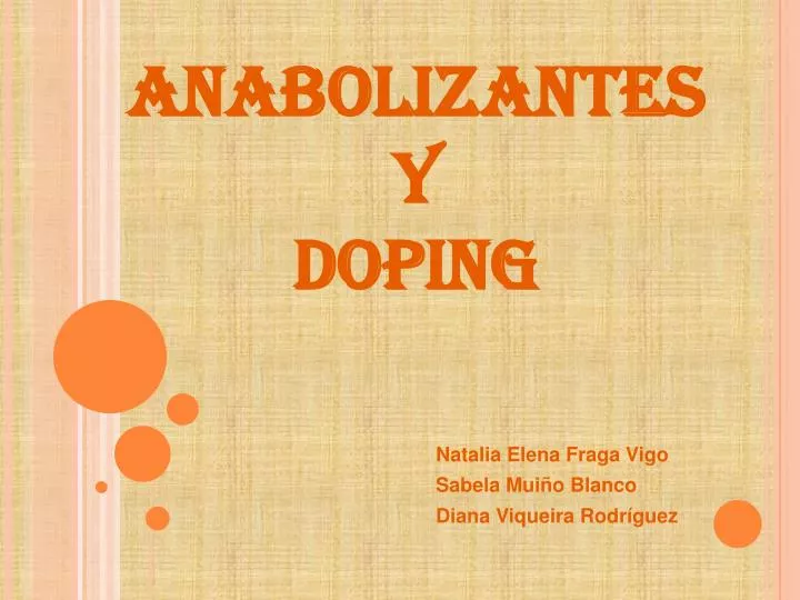anabolizantes y doping
