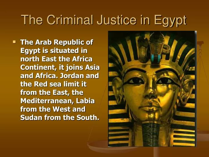 the criminal justice in egypt