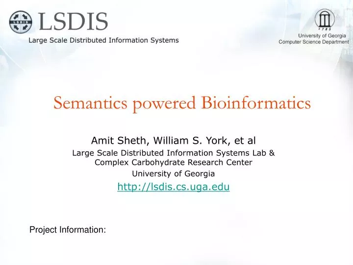 semantics powered bioinformatics