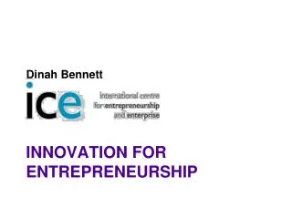Innovation for Entrepreneurship