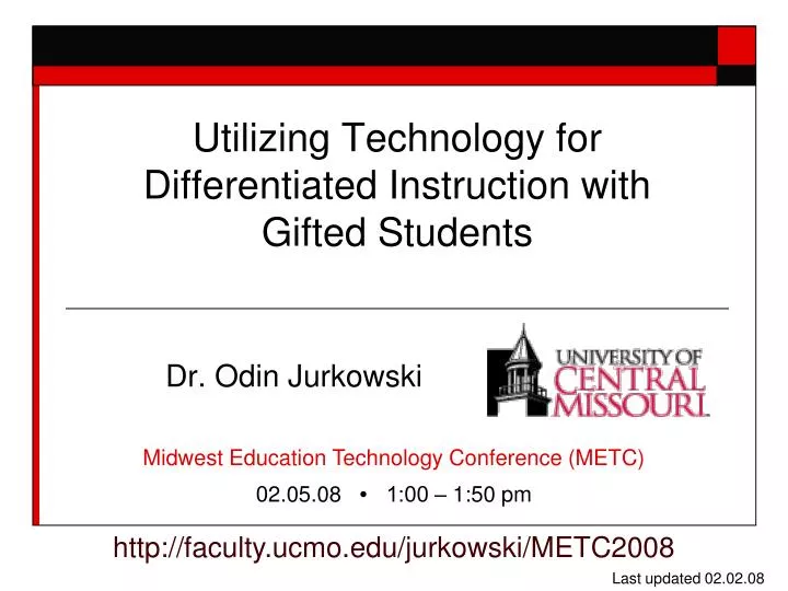 utilizing technology for differentiated instruction with gifted students