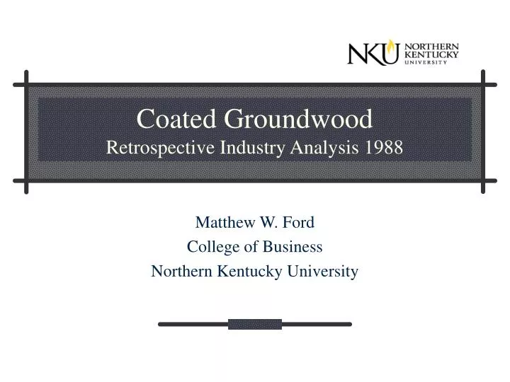 coated groundwood retrospective industry analysis 1988