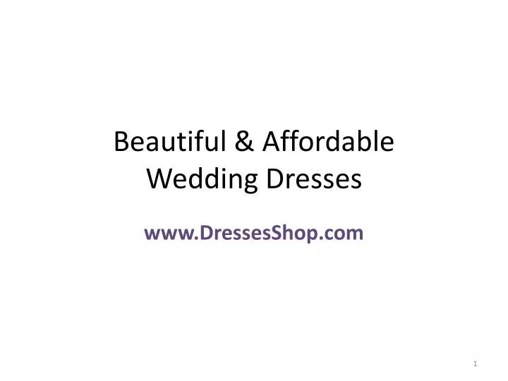 beautiful affordable wedding dresses