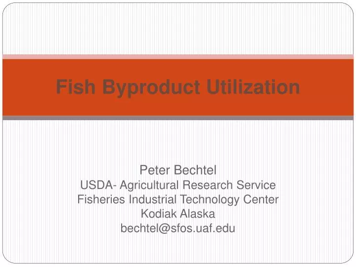 fish byproduct utilization