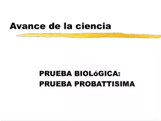 avance de la ciencia