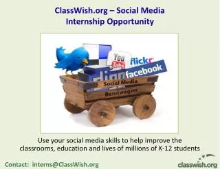 ClassWish.org – Social Media Internship Opportunity