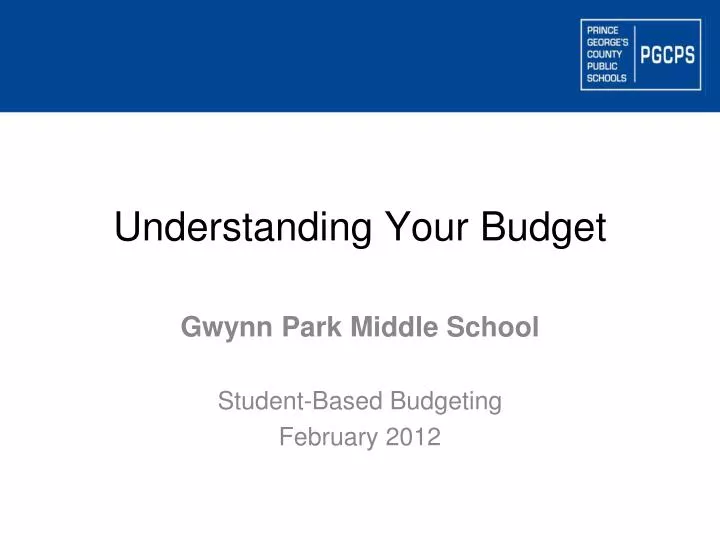 understanding your budget