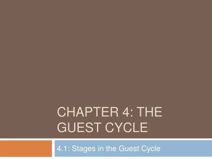 chapter 4 the guest cycle
