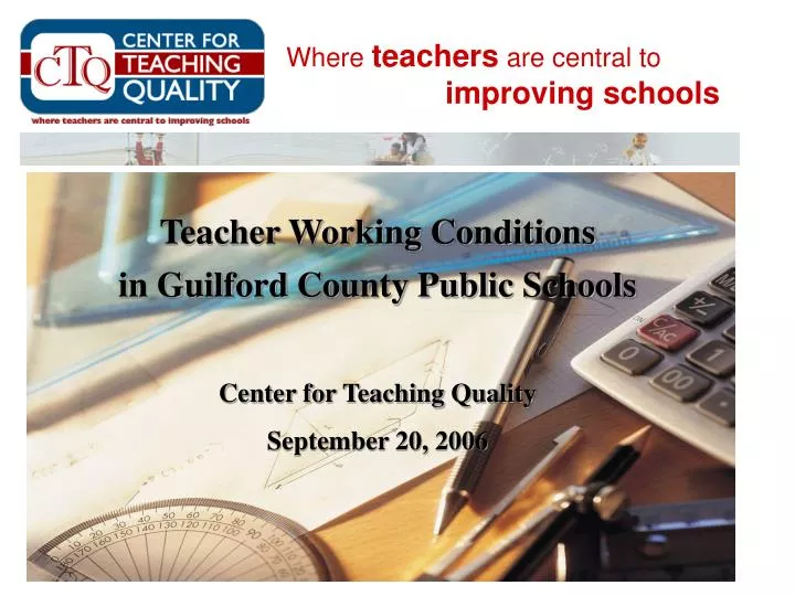 where teachers are central to improving schools
