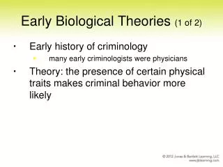 Early Biological Theories (1 of 2)