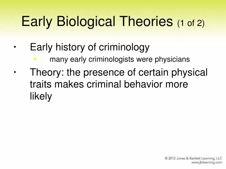 early biological theories 1 of 2
