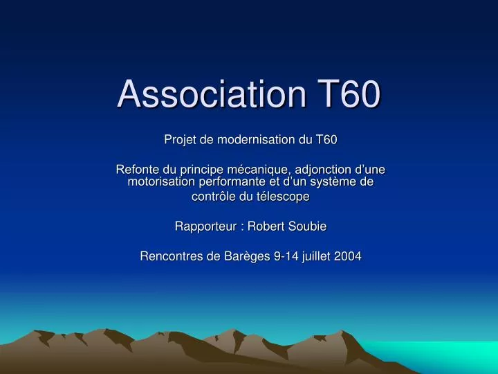 association t60