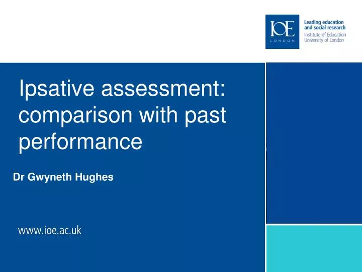 ipsative assessment comparison with past performance