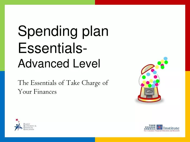 spending plan essentials advanced level