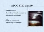 Cloud Formation & Electrical Phenomena in Thunderstorms - slide 1
