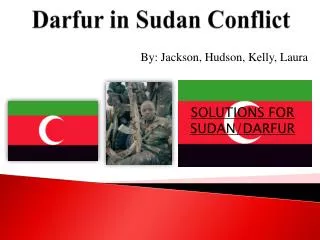 Darfur in Sudan Conflict