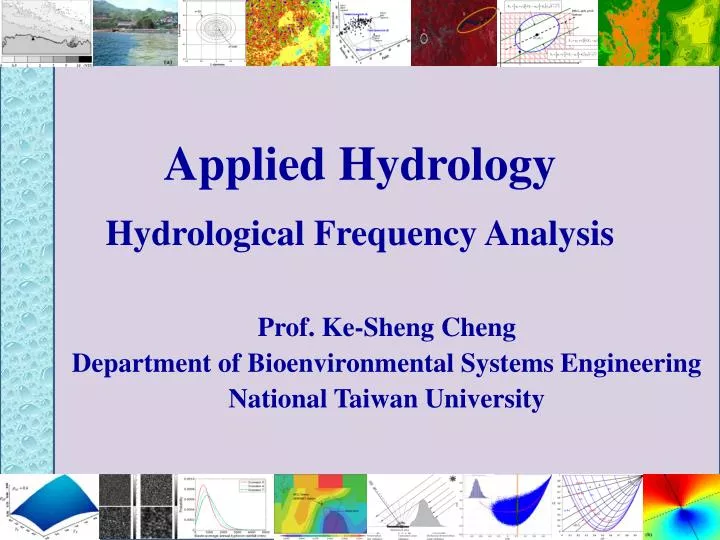 applied hydrology hydrological frequency analysis