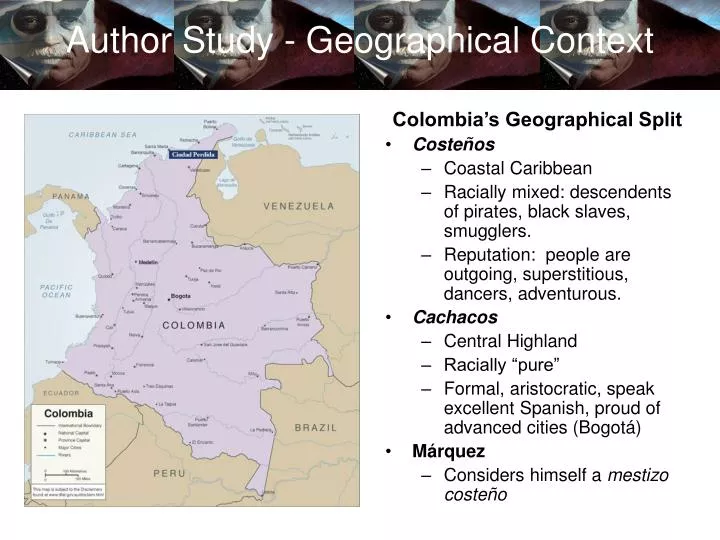 author study geographical context
