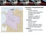Author Study - Geographical Context - slide 1