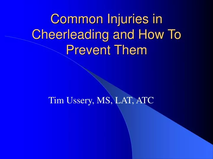 common injuries in cheerleading and how to prevent them