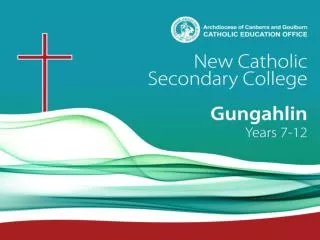 New Secondary Catholic College Gungahlin Years 7 – 12