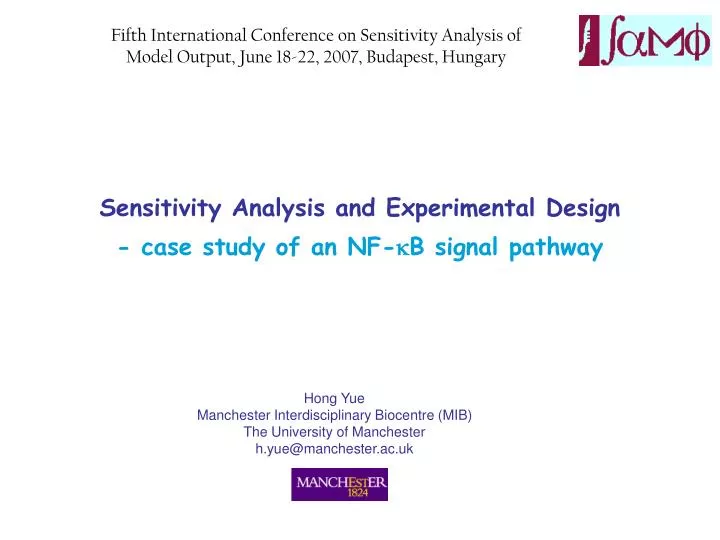sensitivity analysis and experimental design case study of an nf k b signal pathway