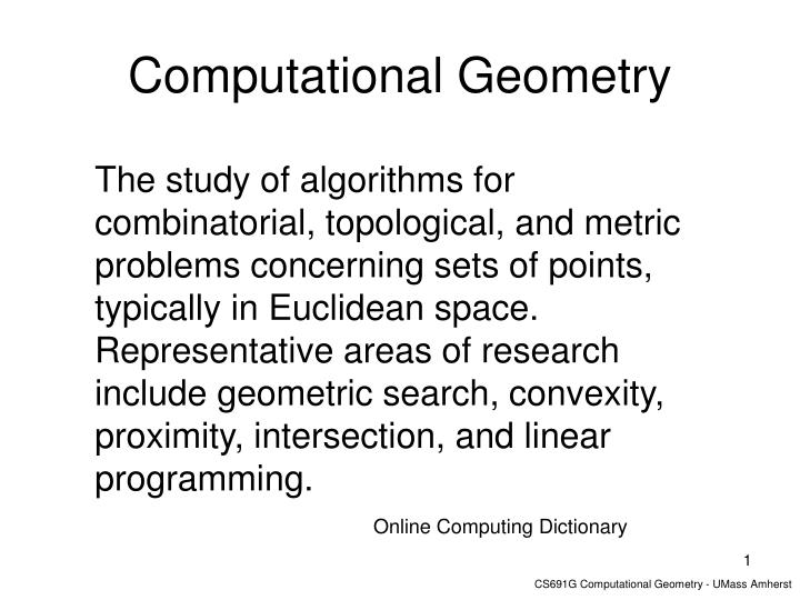 computational geometry