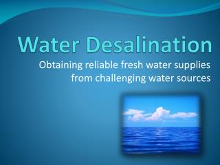 Water Desalination