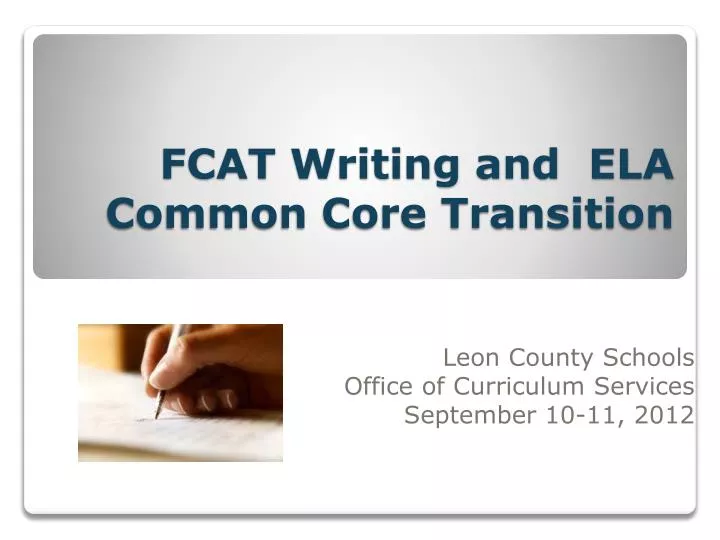fcat writing and ela common core transition