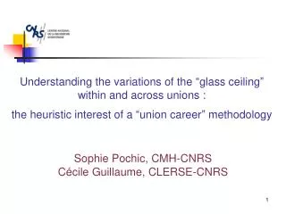 Understanding the variations of the “glass ceiling” within and across unions : the heuristic interest of a “union care