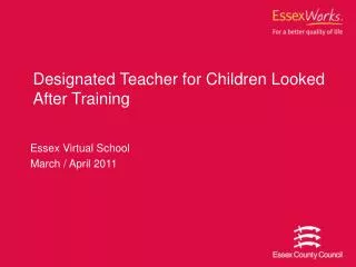 Designated Teacher for Children Looked After Training