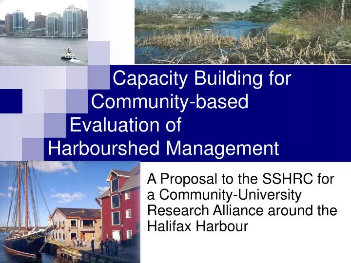 capacity building for community based evaluation of harbourshed management