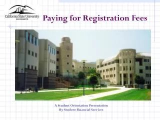 Paying for Registration Fees