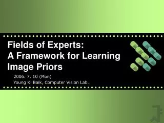 Fields of Experts: A Framework for Learning Image Priors