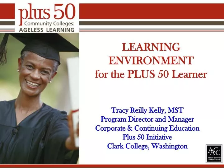 learning environment for the plus 50 learner