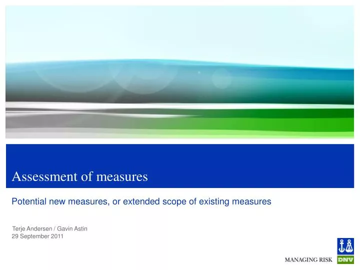 assessment of measures