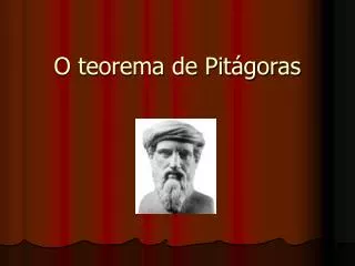 o teorema de pit goras