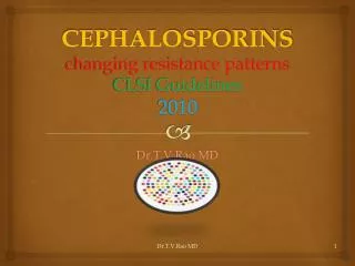 Cephalosporins and Antibiotic Resistance