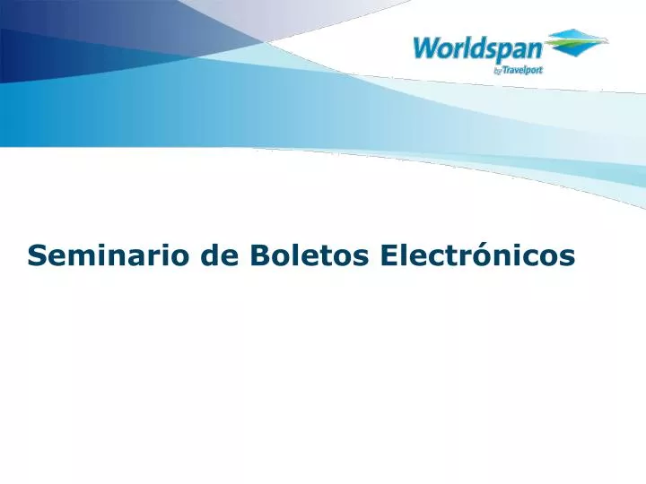 seminario de boletos electr nicos