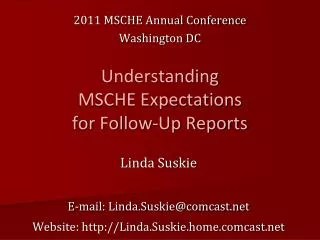 Understanding MSCHE Expectations for Follow-Up Reports