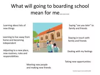 What will going to boarding s chool mean for me.......