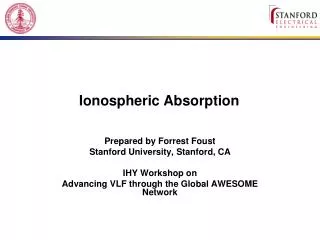 Ionospheric Absorption