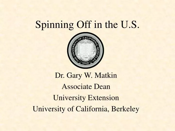 spinning off in the u s