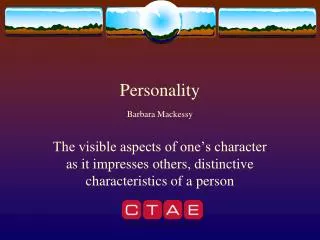 Personality Barbara Mackessy