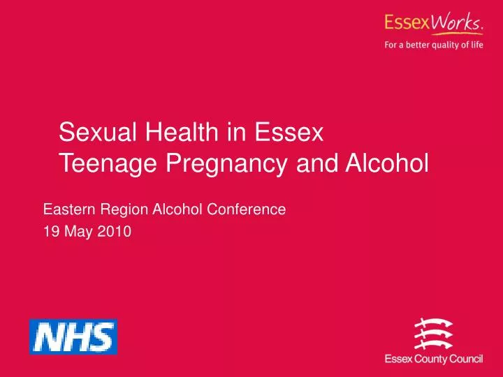 sexual health in essex teenage pregnancy and alcohol