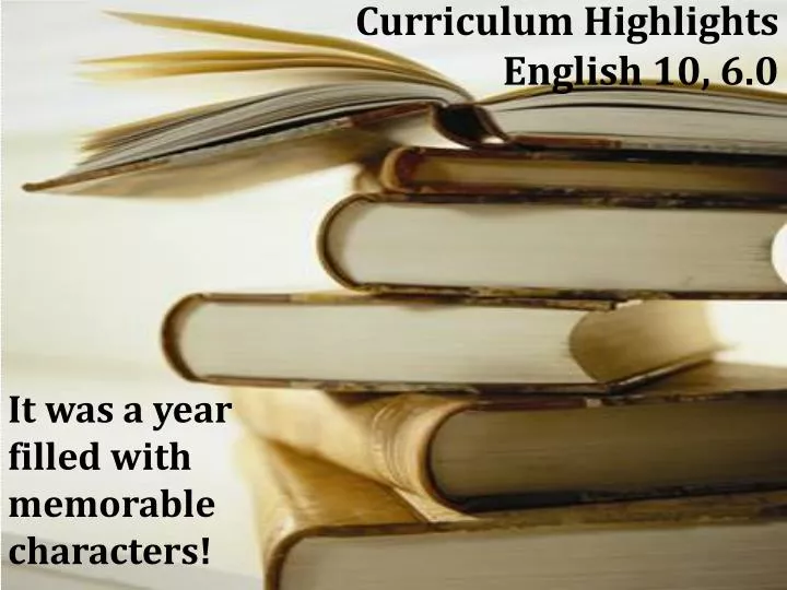 curriculum highlights english 10 6 0